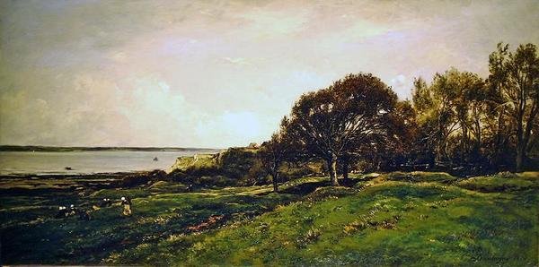 Pre des Graves i Villerville af Charles Francois Daubigny