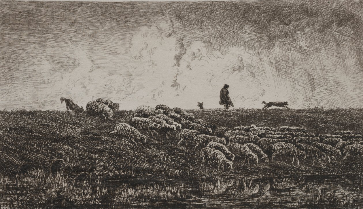 Badet af Charles Francois Daubigny