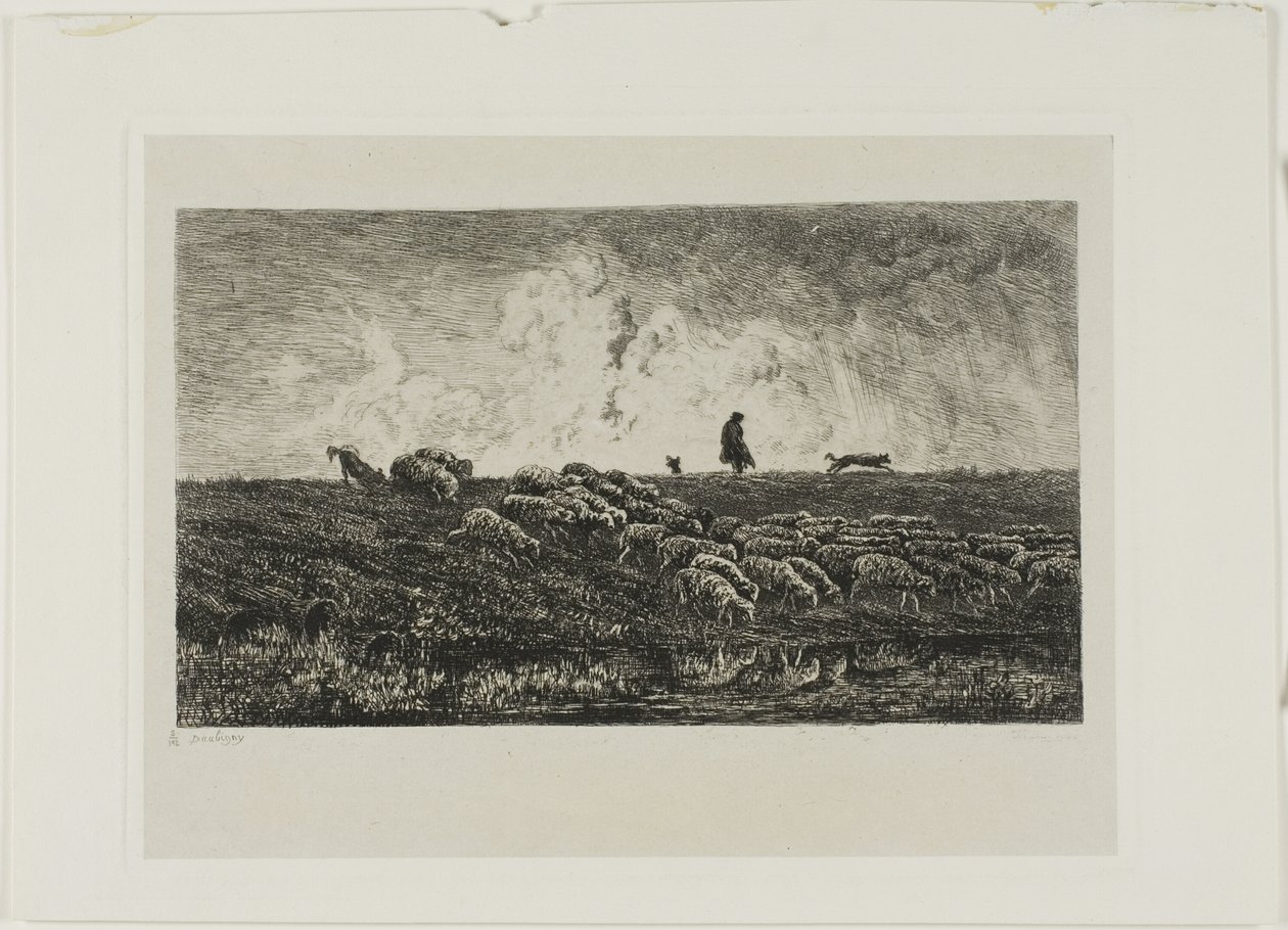 Badet af Charles Francois Daubigny