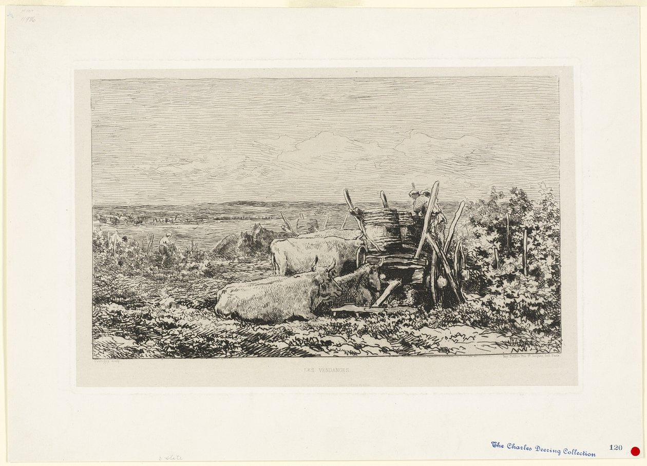 The Vintage (Souvenir of the Morvan) af Charles Francois Daubigny