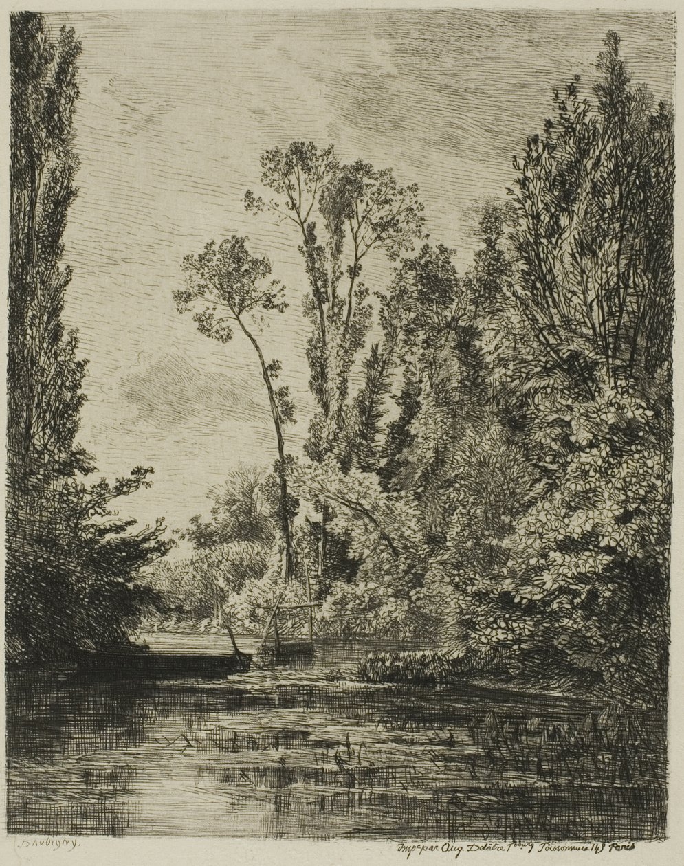 Jomfruøerne ved Bezons (Fiskehullet) af Charles Francois Daubigny