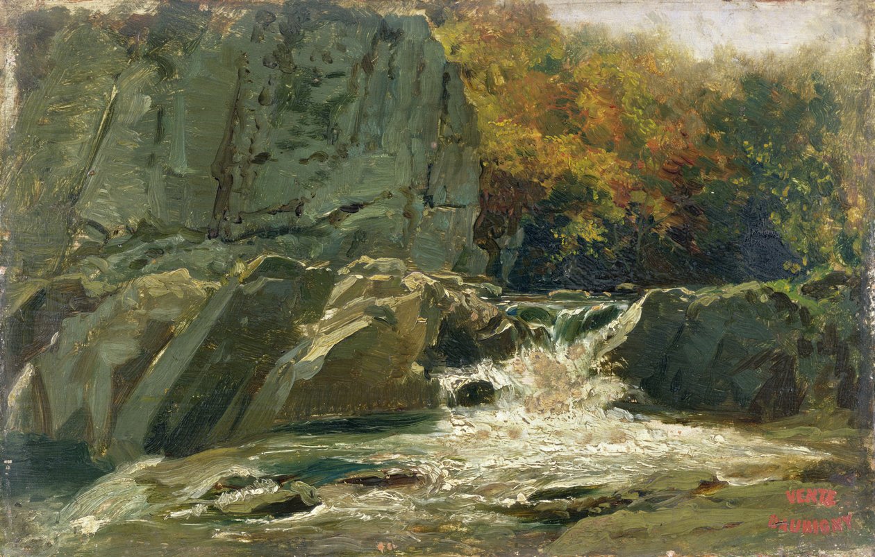 Vandfaldet af Charles Francois Daubigny
