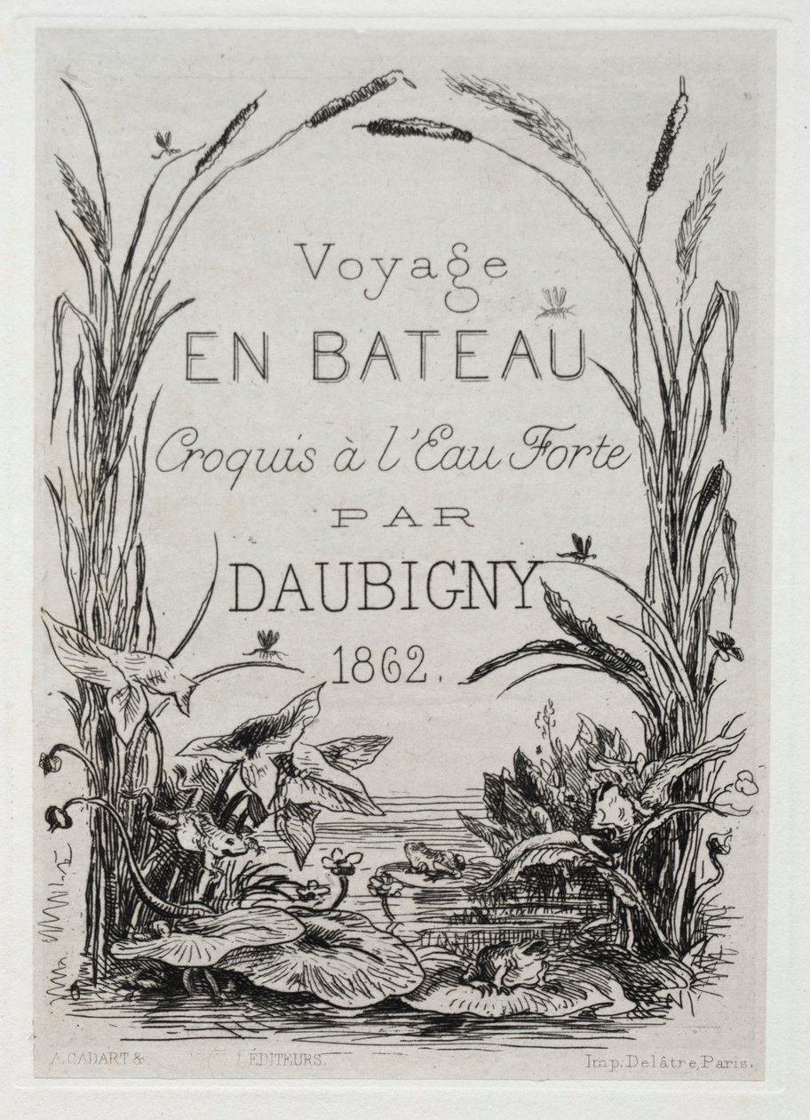 Titelfrontbillede til albummet: Bådturen af Charles Francois Daubigny