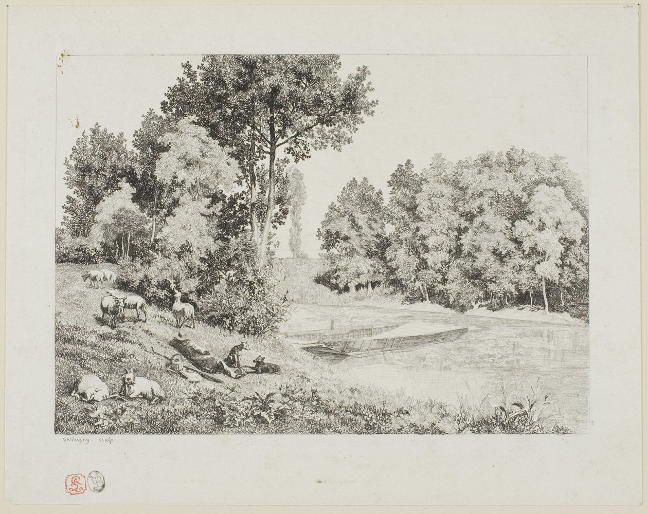 Udsigt taget ved Bas-Meudon af Charles Francois Daubigny