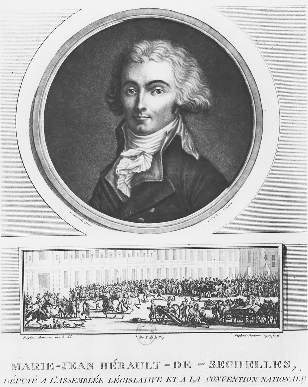 Marie-Jean Hérault de Séchelles af Charles Francois Gabriel Levachez