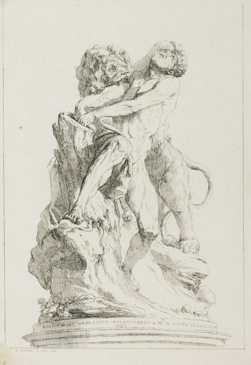 Milo af Croton af Charles Francois Hutin