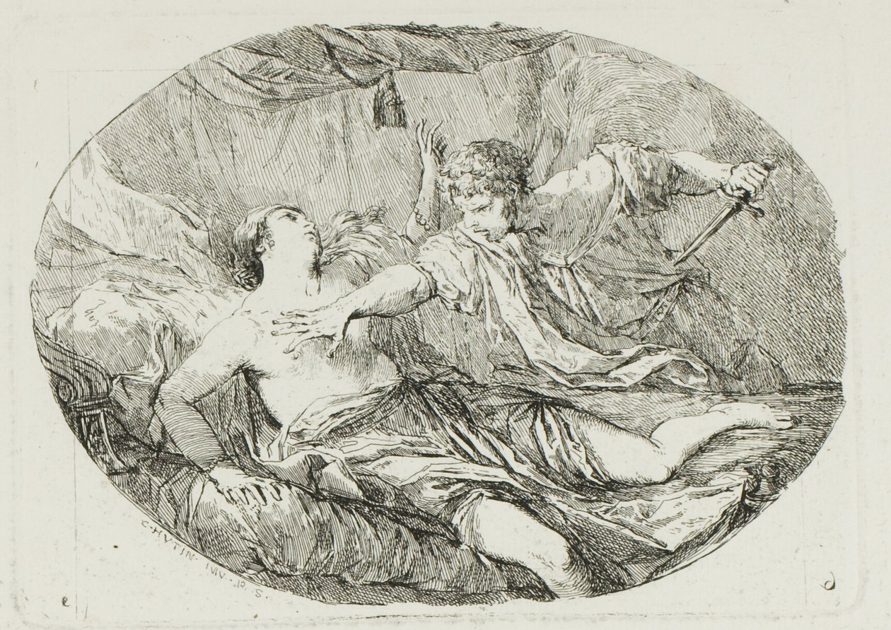 Tarquin og Lucretia af Charles Francois Hutin