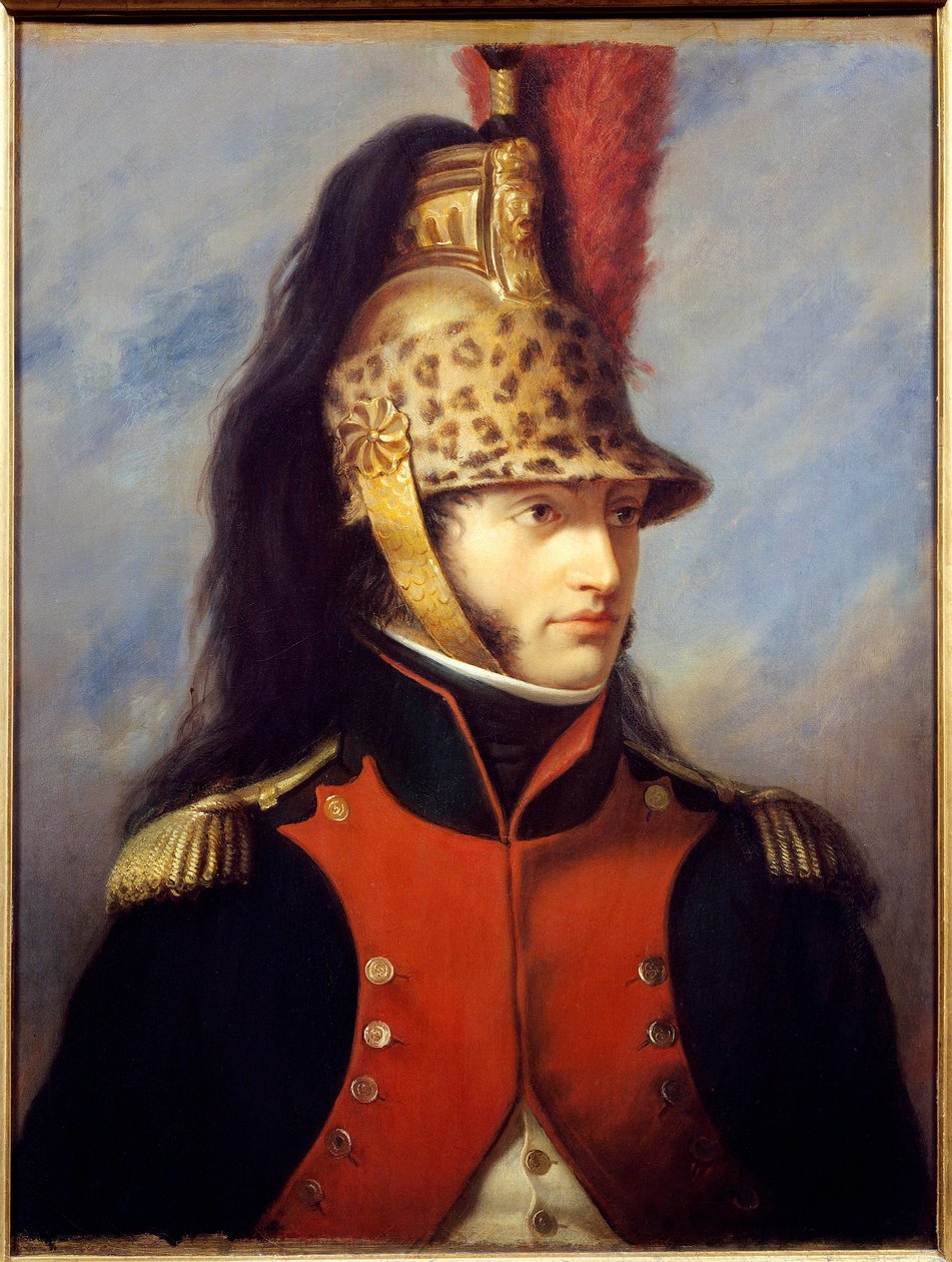 Portræt af Louis Bonaparte (1778-1846) i uniform af oberst fra 5. drageregiment Maleri af Charles Francois Jalabert (1819-1901) 1852 Malmaison musee du chateau - Portræt af Louis Bonaparte (1778-1846 af obersts uniform) den 5. vedr af Charles François Jalabert