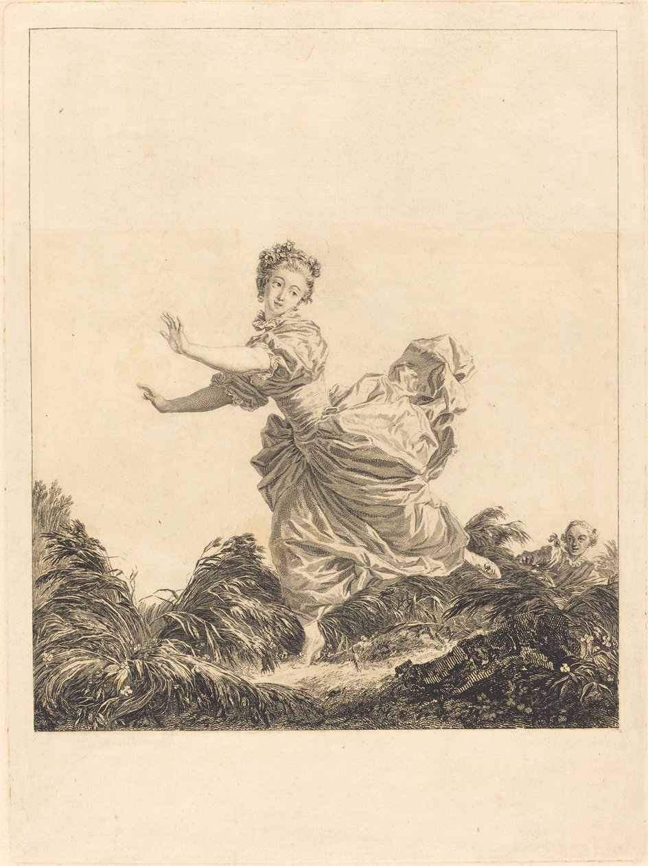 Lækker med vilje af Charles François Adrien Macret after Jean Honoré Fragonard