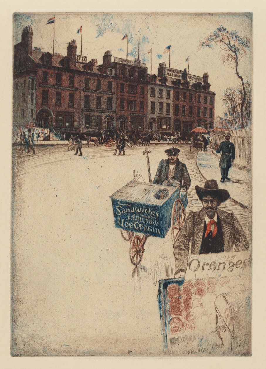 Bowling Green, 1910. af Charles Frederick William Mielatz