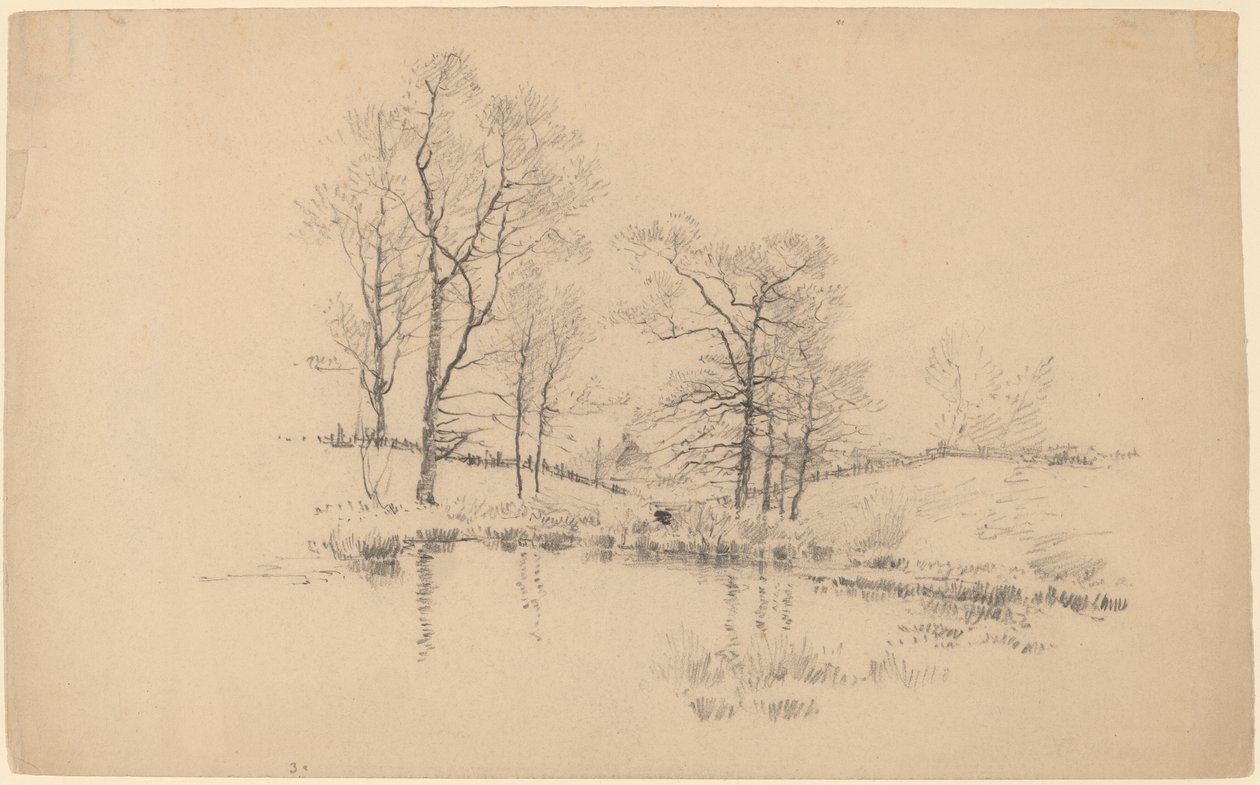 Meadow Pond, New York. af Charles Frederick William Mielatz