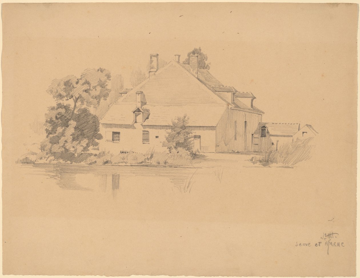 Seine et Marne af Charles Frederick William Mielatz