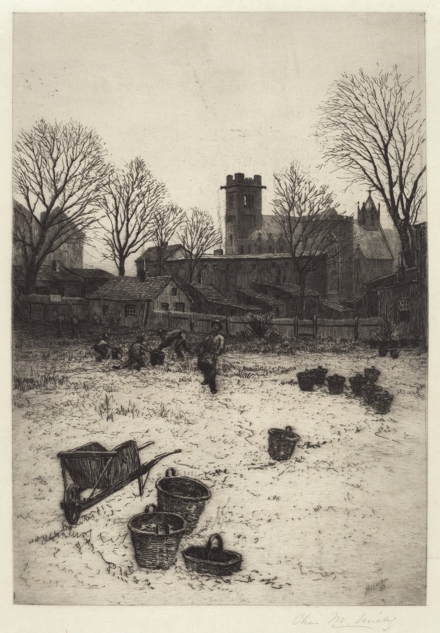 Uden titel (Havescene) af Charles Frederick William Mielatz