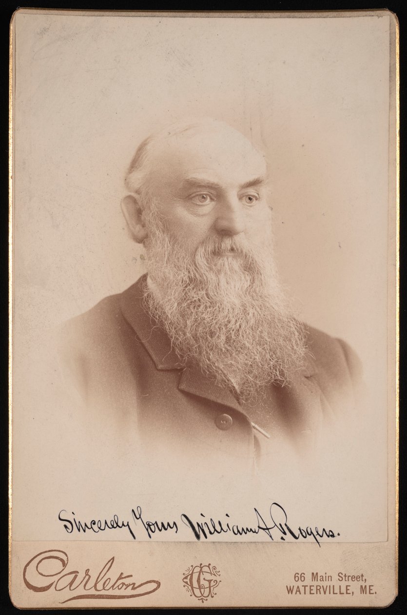Portræt af William Augustus Rogers 1832-1898, før 1898. af Charles G Carleton