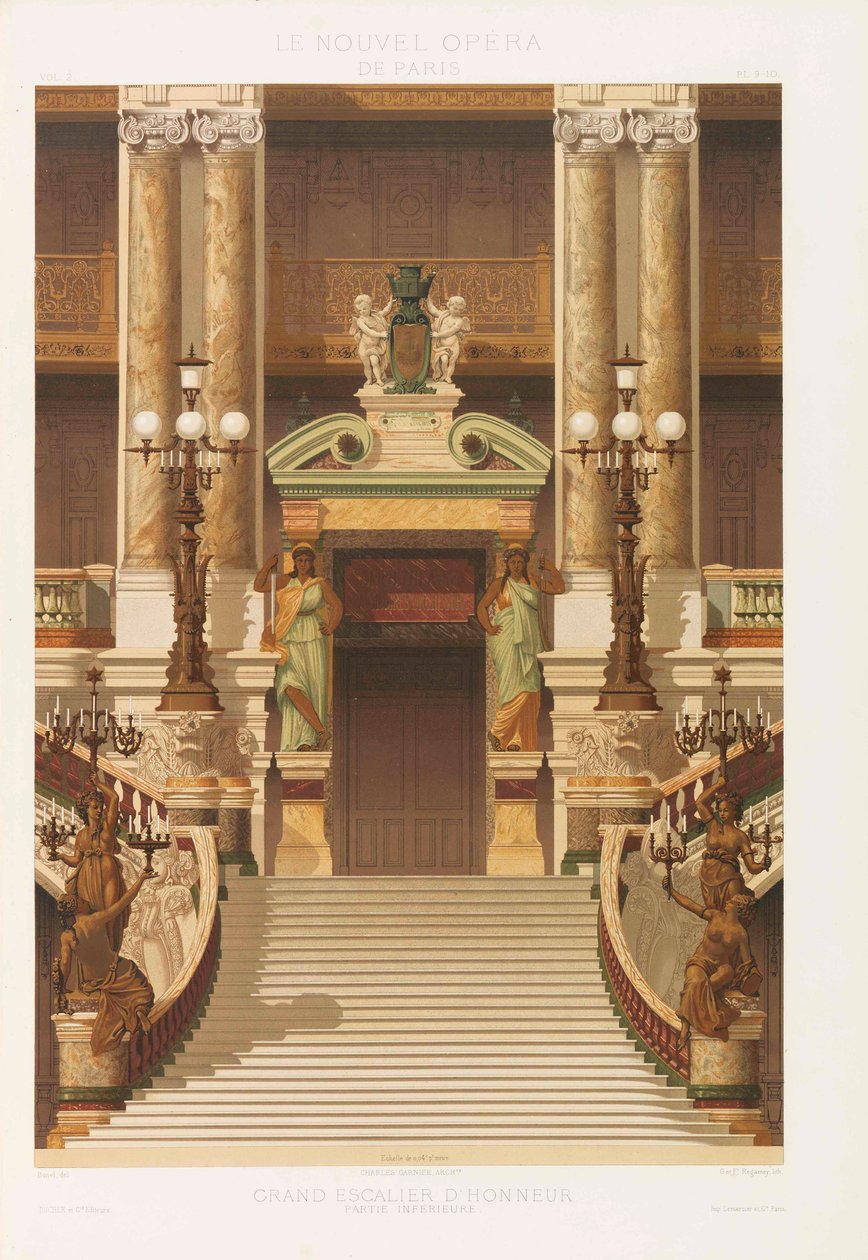 Den nye Paris Opera, 1880. af Charles Garnier