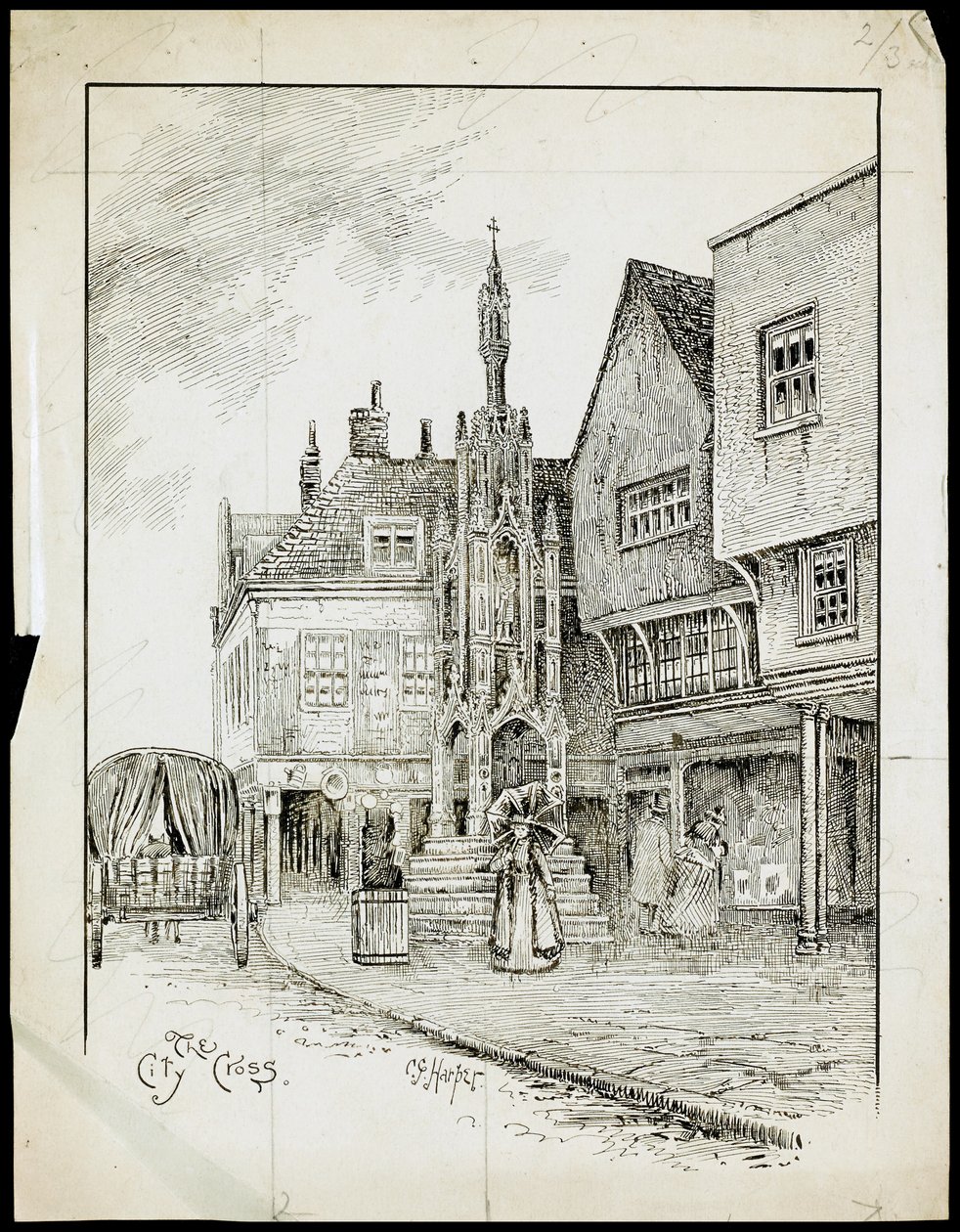 Butter Cross, High Street, Winchester, Hampshire af Charles George Harper