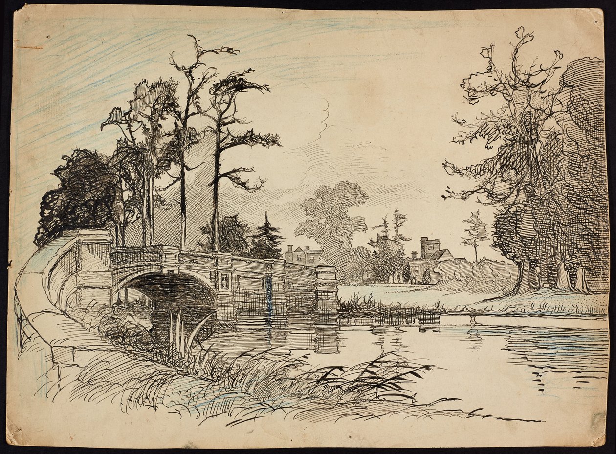 Cranford Park Bridge, Hillingdon, Greater London af Charles George Harper