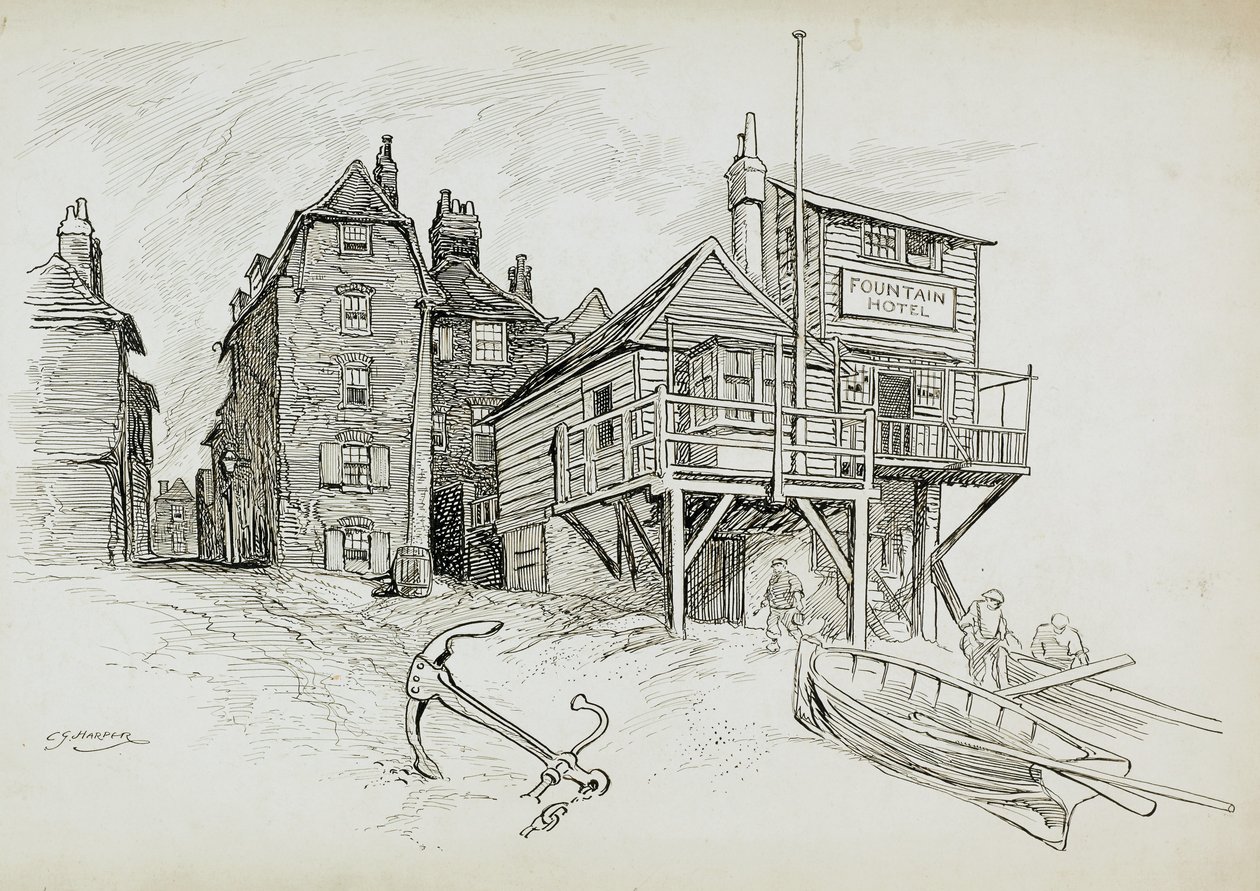 The Fountain Hotel, Deal, Kent, 1892-1933 af Charles George Harper