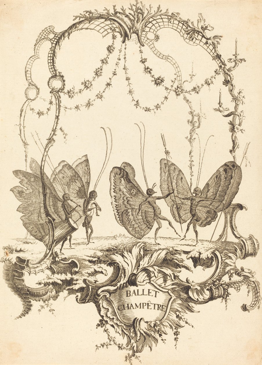Country Ballet af Charles Germain de Saint Aubin