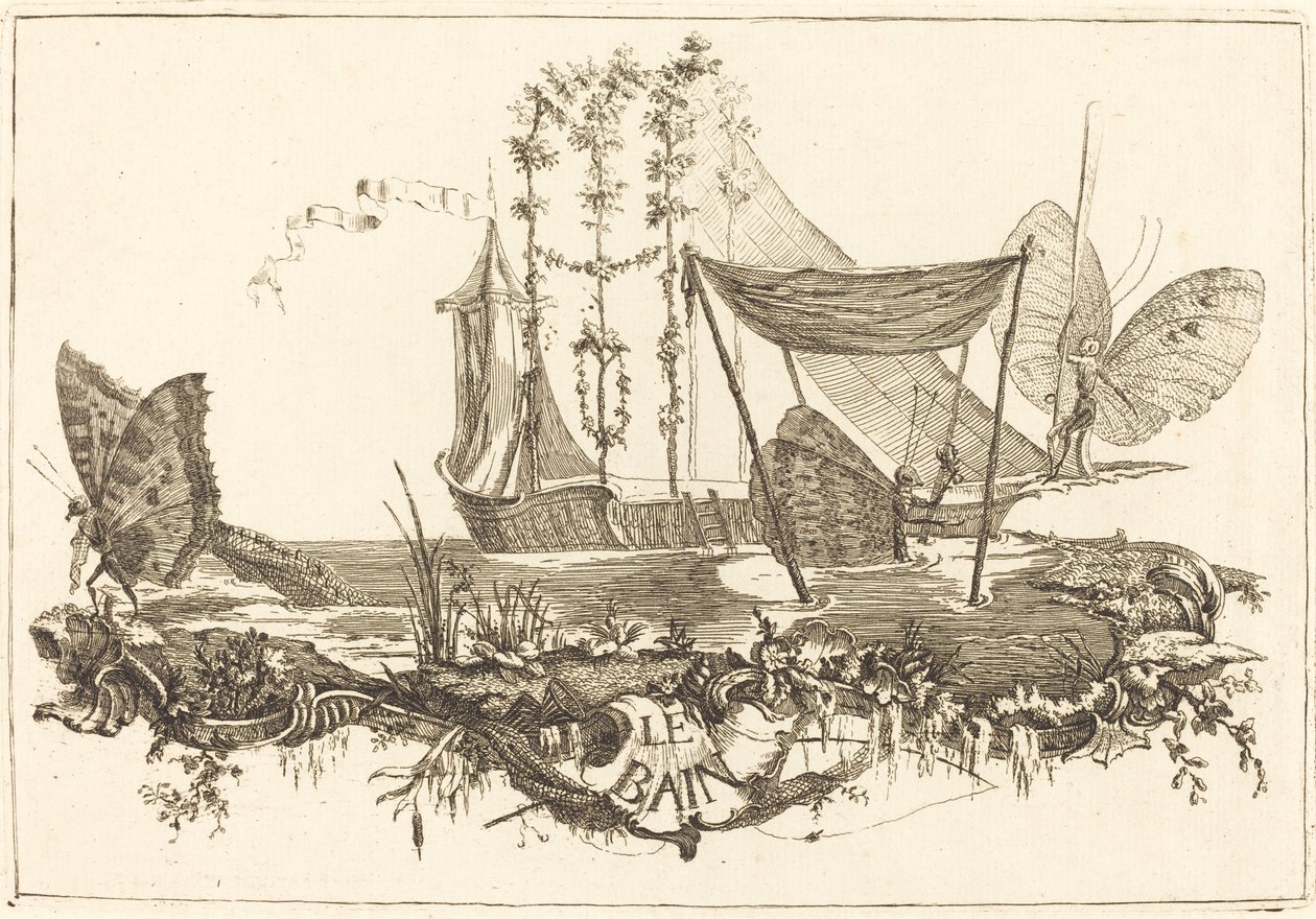 Badet af Charles Germain de Saint Aubin
