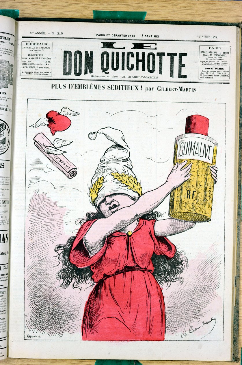 Cover af "" Le Don Quixote"", nummer 215, Satirique en Colours af Charles Gilbert-Martin