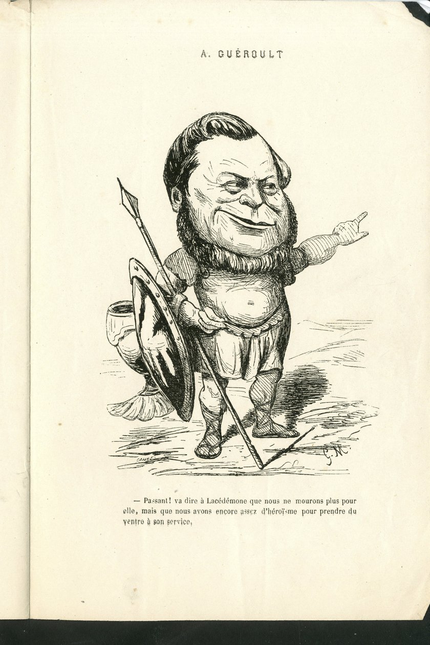 Illustration af Charles Gilbert-Martin (1839-1905) i "" Contemporary Grimaces"" af Charles Gilbert Martin
