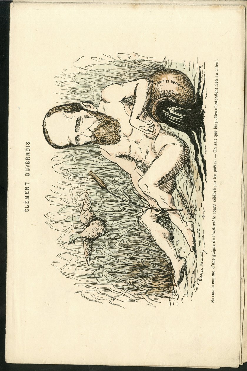 Illustration af Charles Gilbert-Martin (1839-1905) i "" Contemporary Grimaces"" af Charles Gilbert Martin
