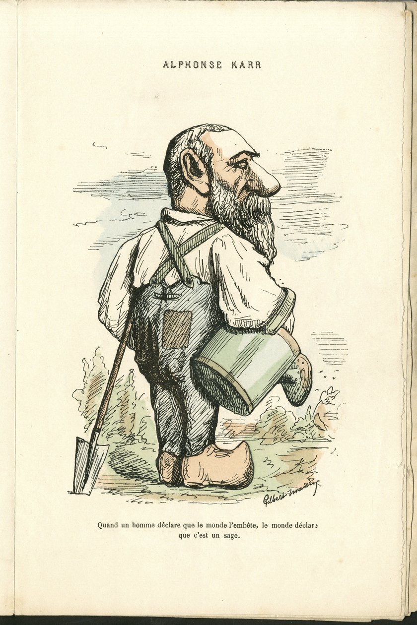 Illustration af Charles Gilbert-Martin (1839-1905) i "" Contemporary Grimaces"" af Charles Gilbert Martin