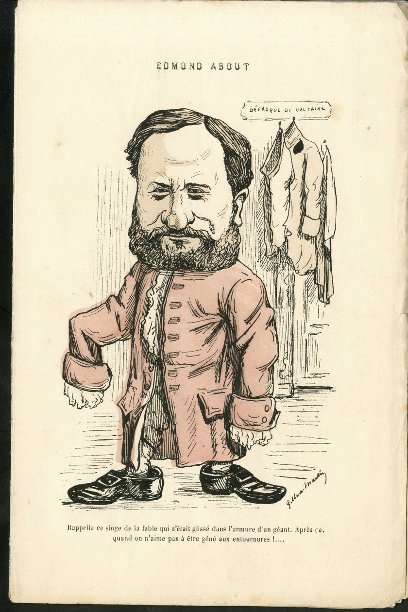 Illustration af Charles Gilbert-Martin (1839-1905) i "" Grimaces contemporaines"" af Charles Gilbert Martin