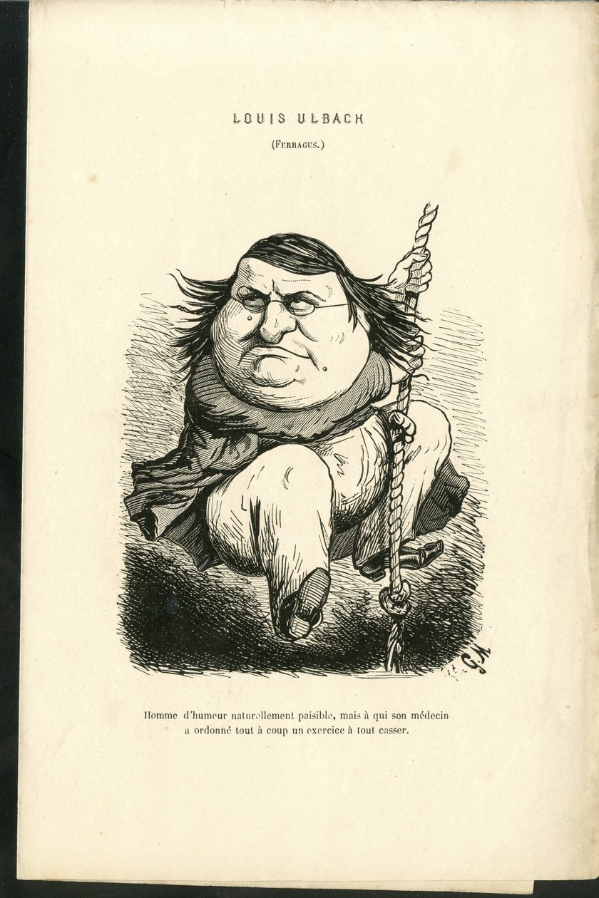 Illustration af Charles Gilbert-Martin (1839-1905) i "" Contemporary Grimaces"" af Charles Gilbert Martin
