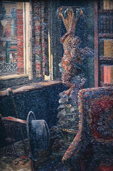 Interiør (olie) af Charles Ginner