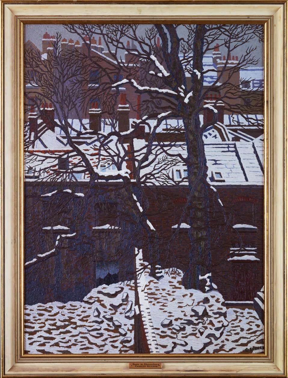 Sne i Bloomsbury af Charles Ginner