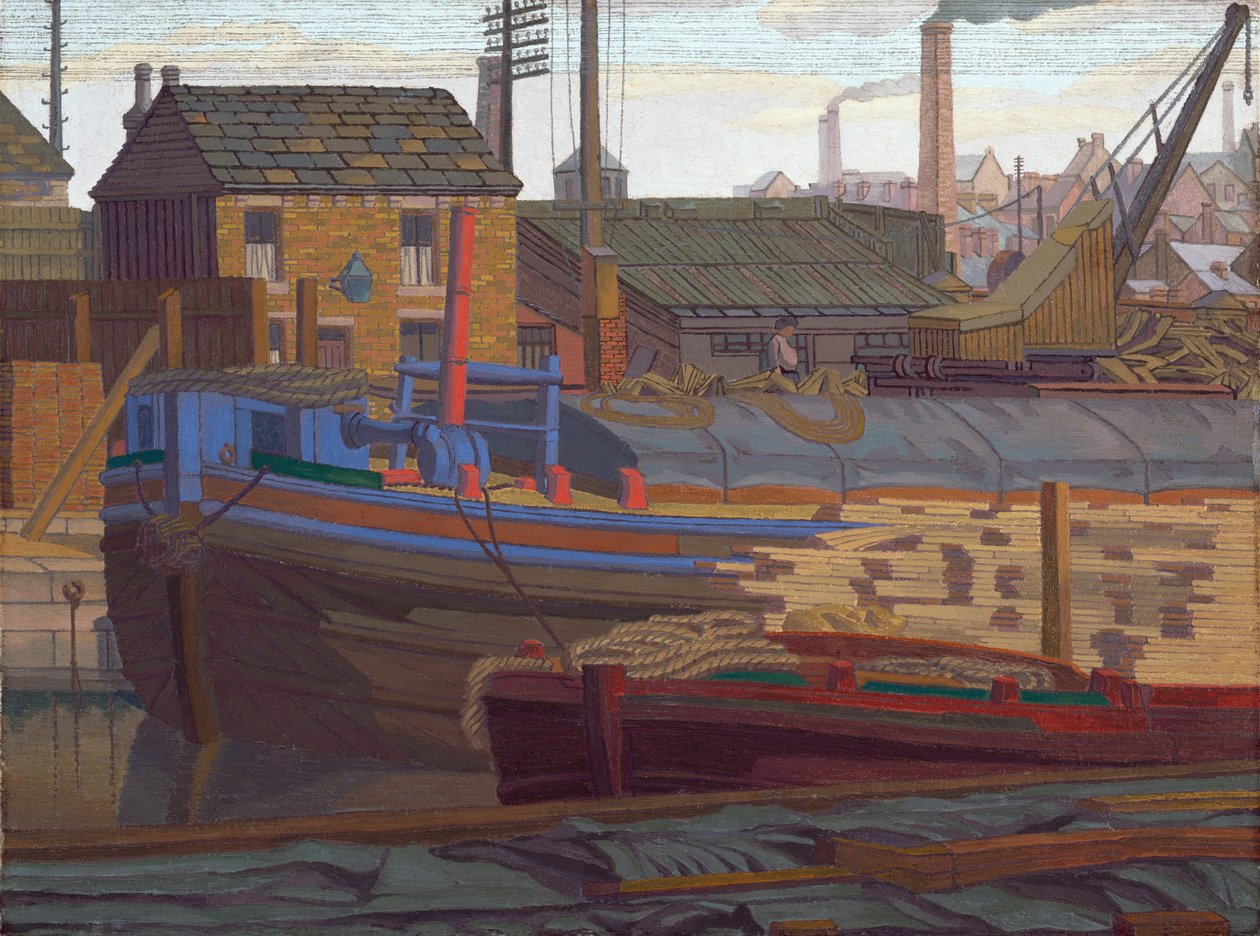 Pramme, Leeds af Charles Ginner