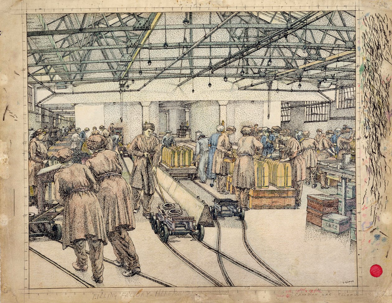 Fyldningsfabrikken, Hereford af Charles Ginner