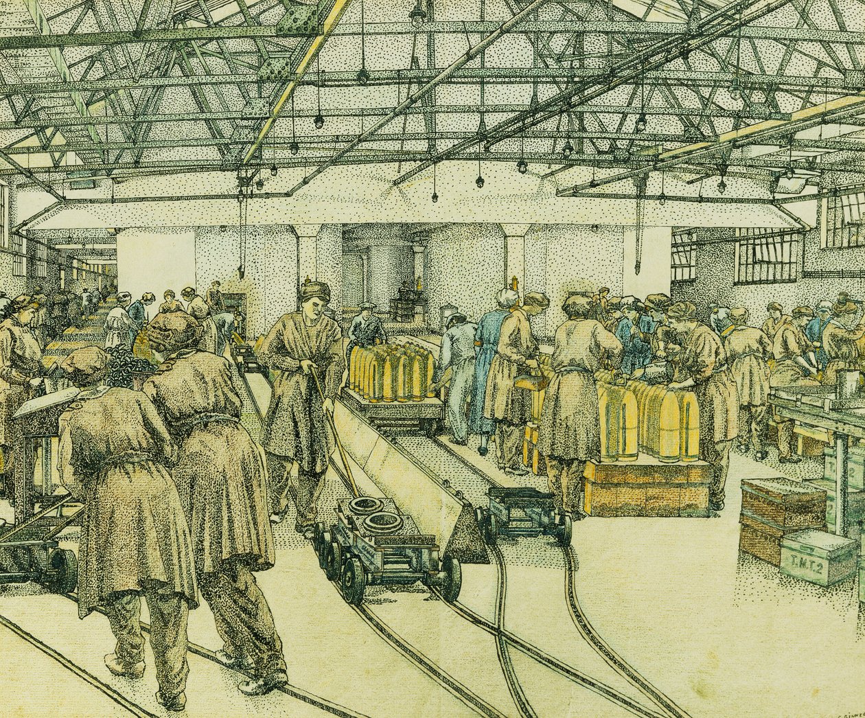 Fyldningsfabrikken, Hereford af Charles Ginner