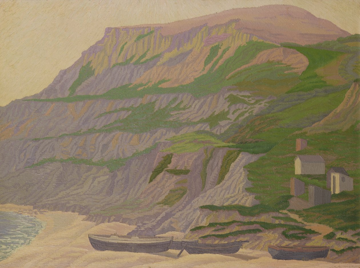 Wear Cliffs, Dorset af Charles Ginner