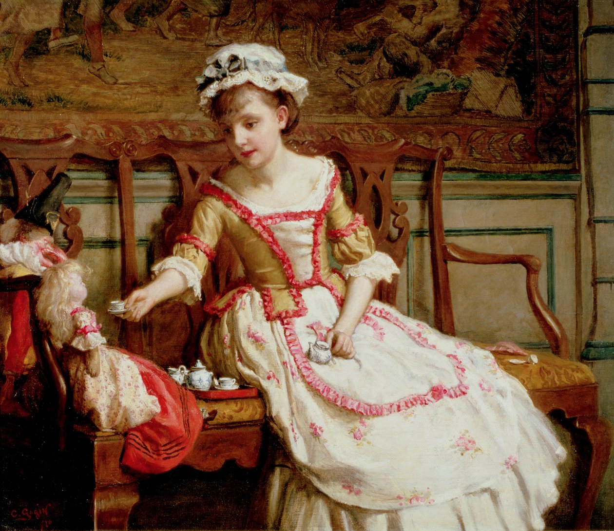 The Dolls Tea Party af Charles Gogin