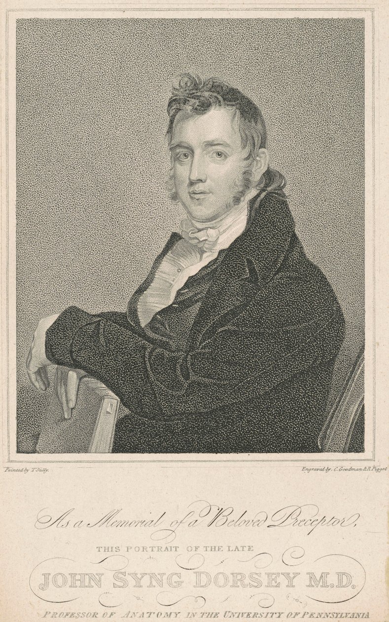 John Syng Dorsey, M.D. af Charles Goodman and Robert Piggot, after Thomas Sully