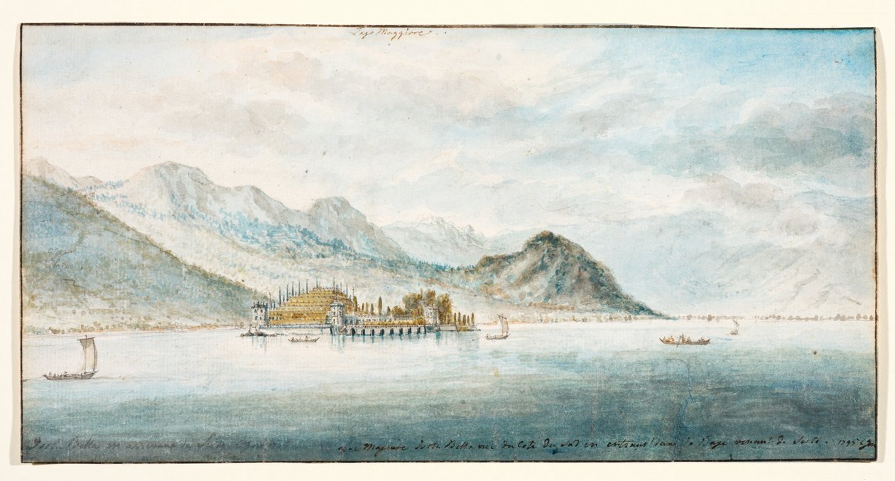 Isola Bella ved Lago Maggiore, Italien af Charles Gore