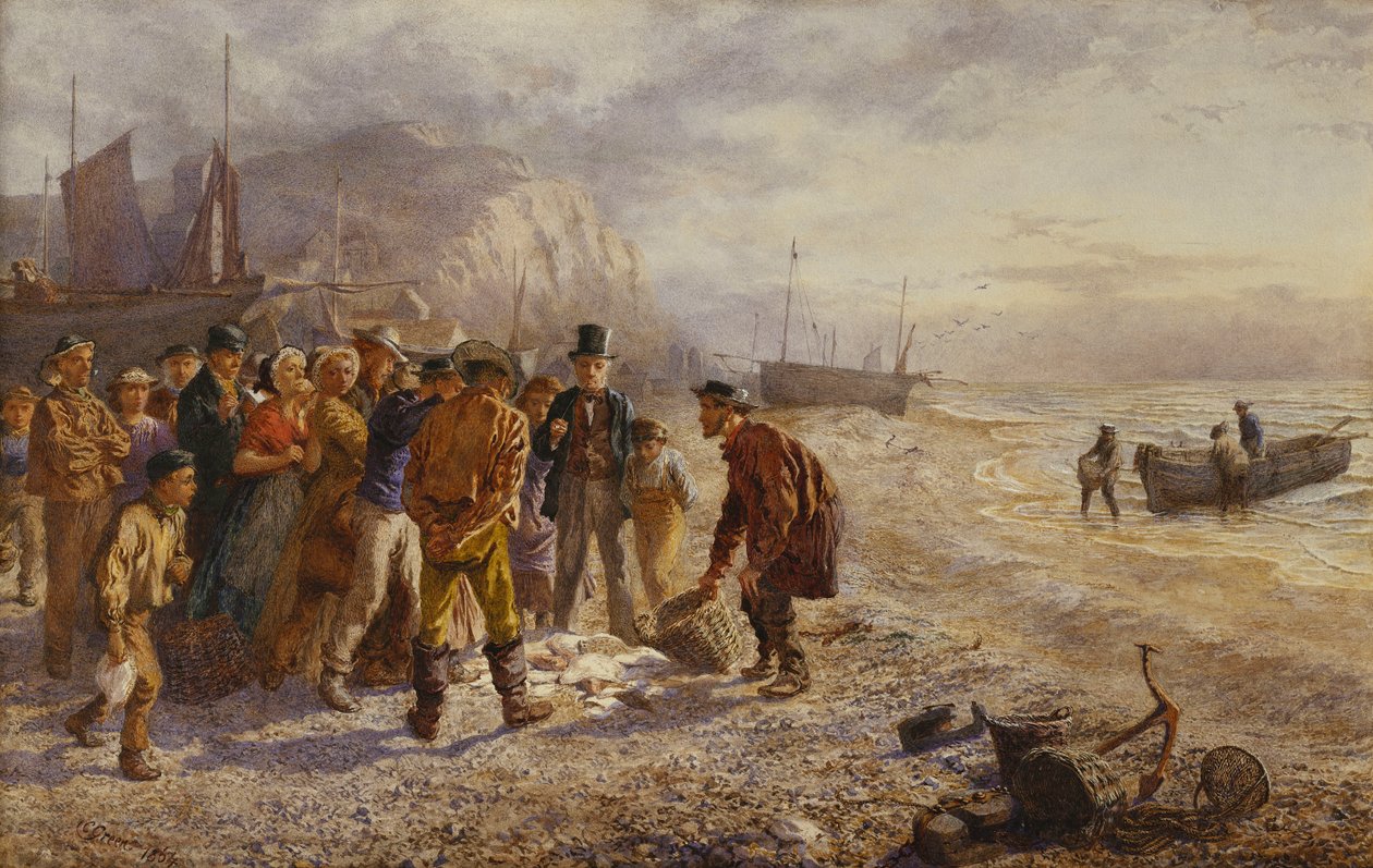 Auktionen, 1864 af Charles Green
