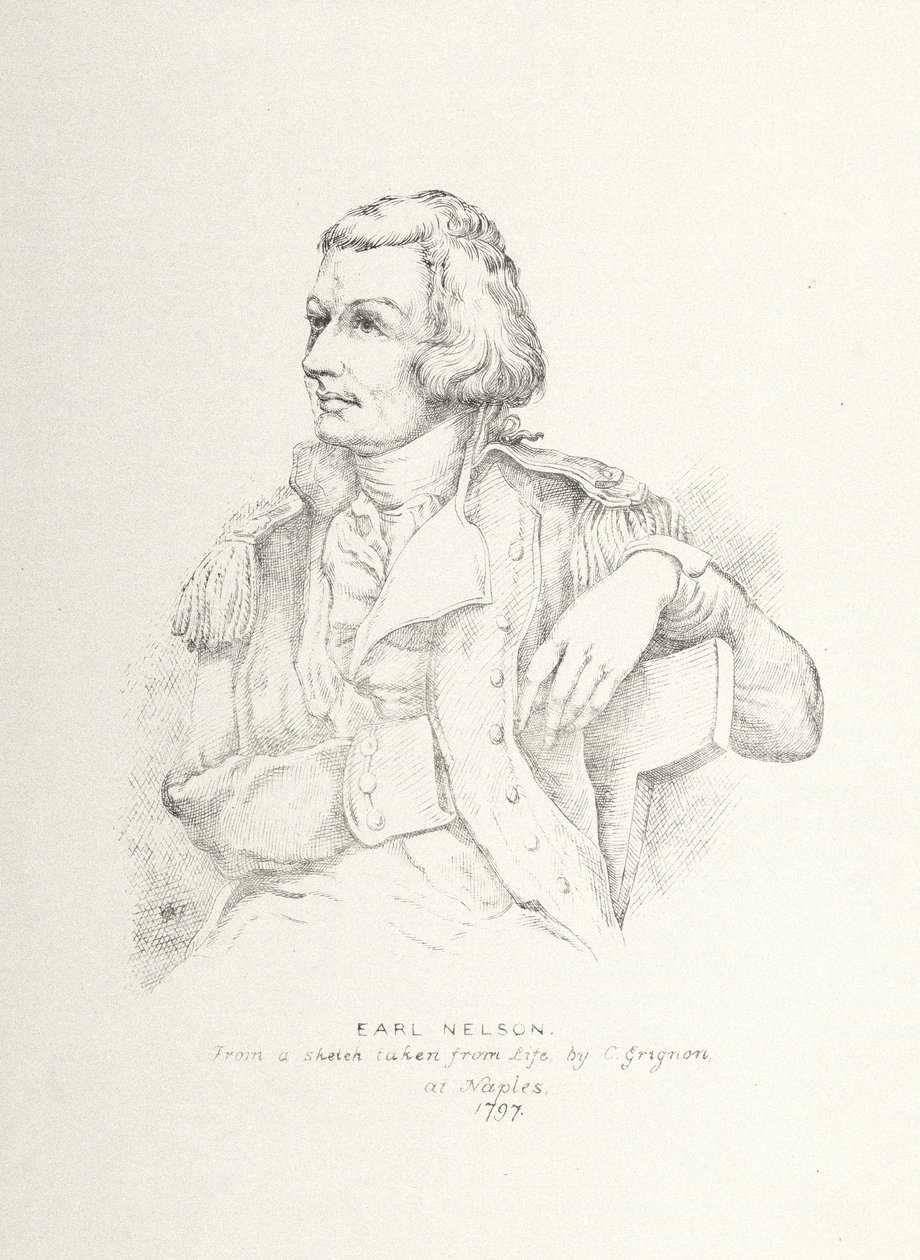 Horatio Nelson (1758-1805) (etching) af Charles Grignion