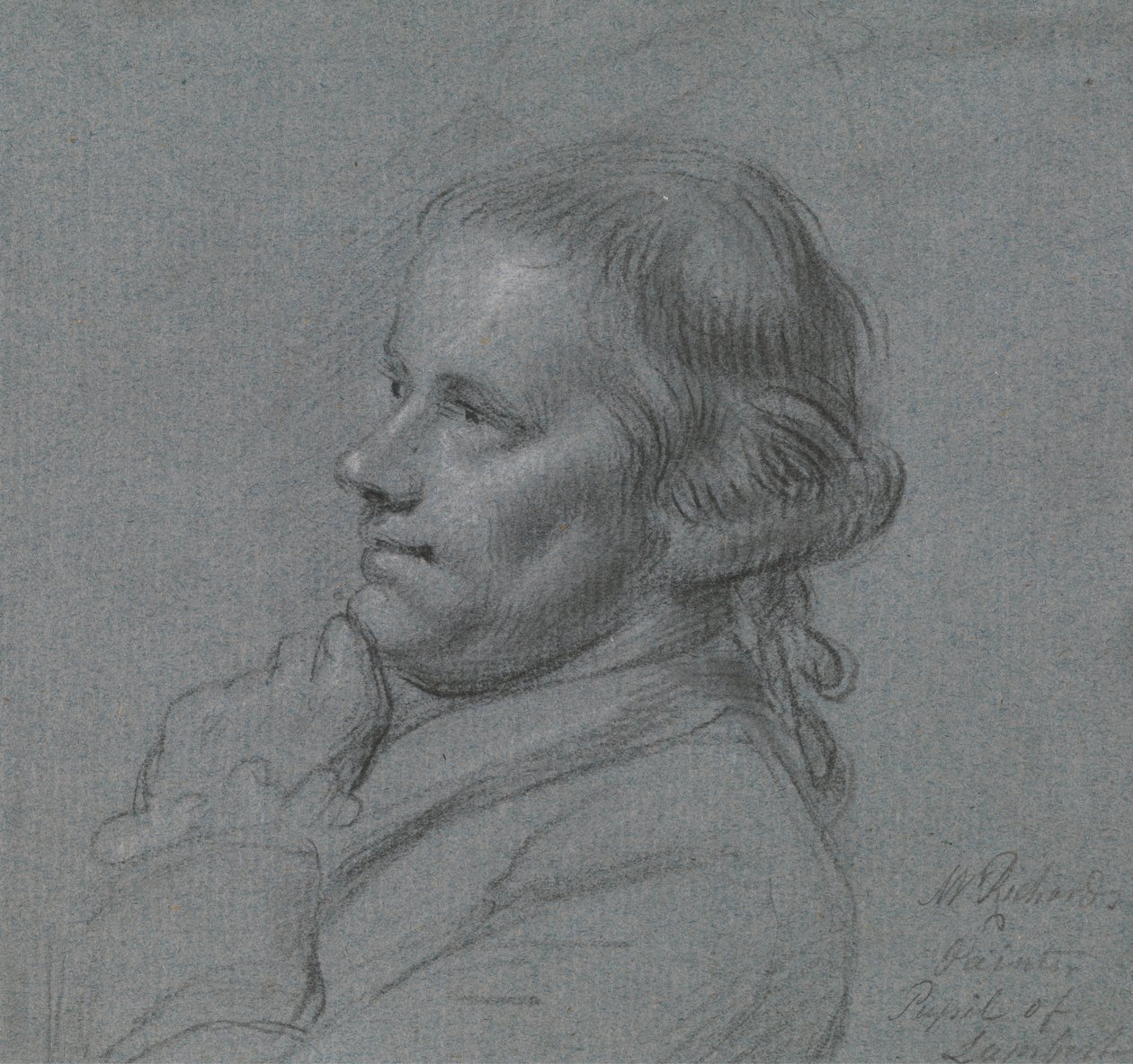Portrætstudie af John Inigo Richards, R.A. af Charles Grignion