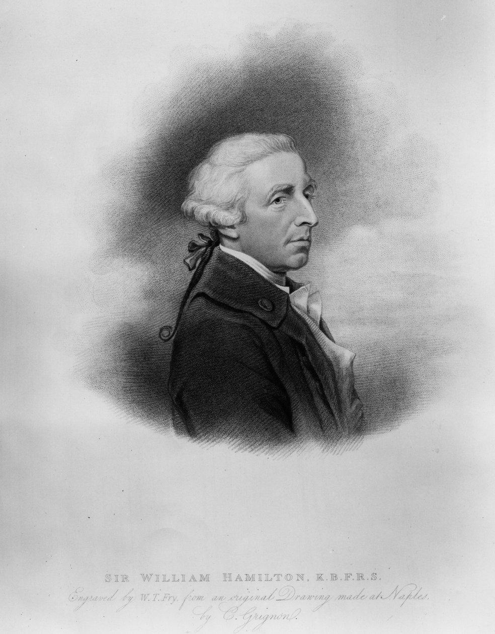 Sir William Hamilton, graveret af William Thomas Fry, 1817 af Charles Grignion