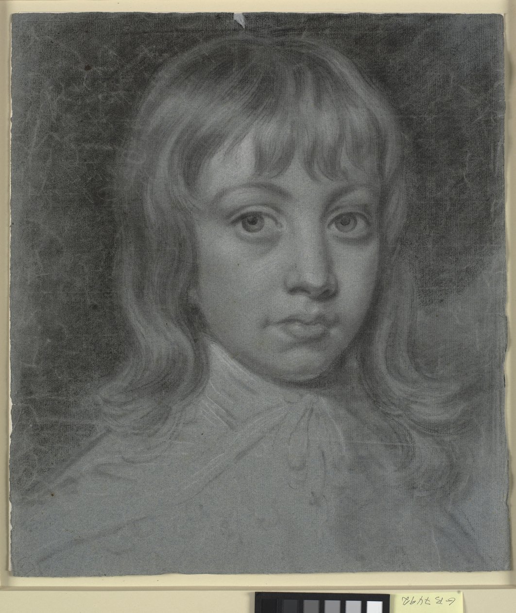 Portræt af Thomas Waller som barn, hele ansigtet til venstre af Charles Grignion d.Y.