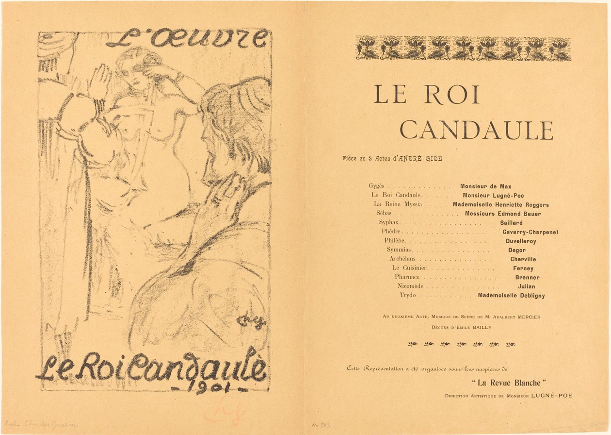 Kong Candaules af Charles Guerin