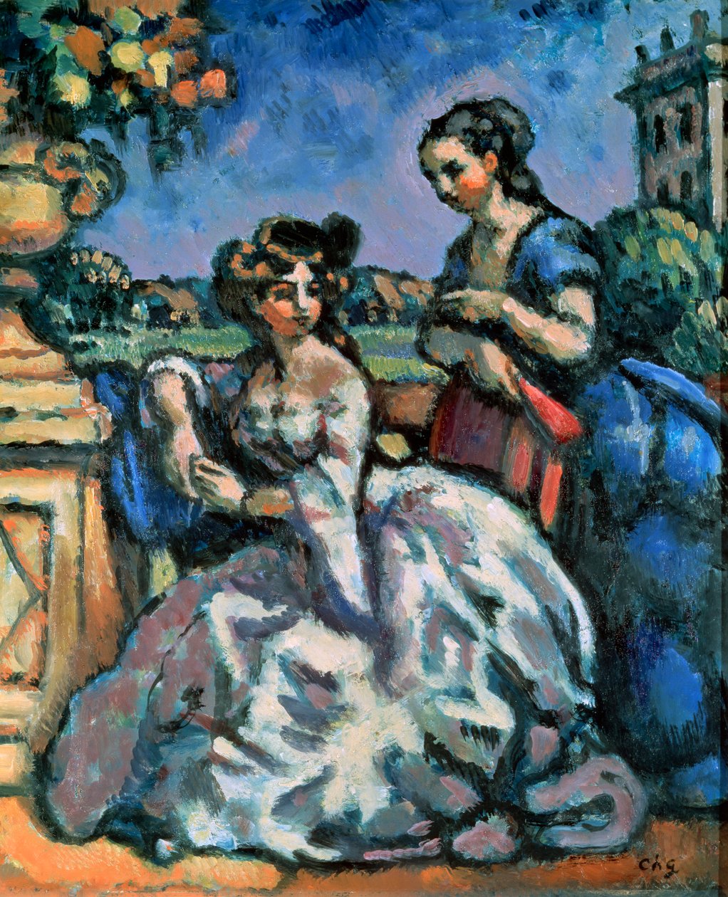 Terrassen, 1909. af Charles Guerin