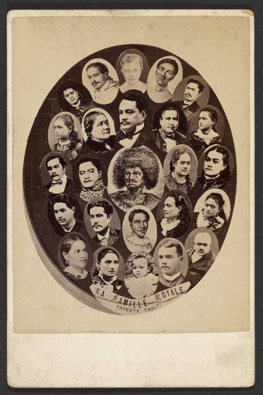 Den kongelige familie, Papeete, Tahiti af Charles Gustave Spitz
