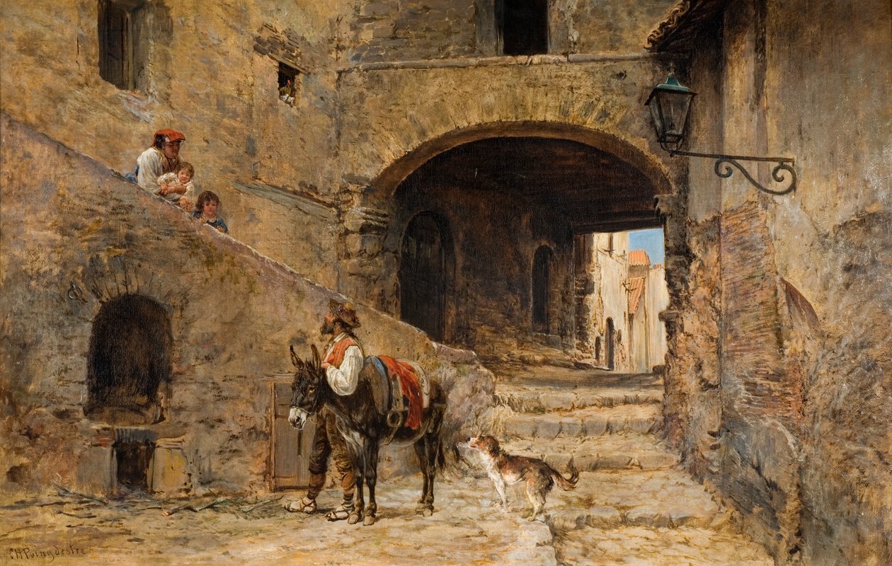 Anticoli Corrado på Sabinebjergene, 1883 af Charles H. Poingdestre