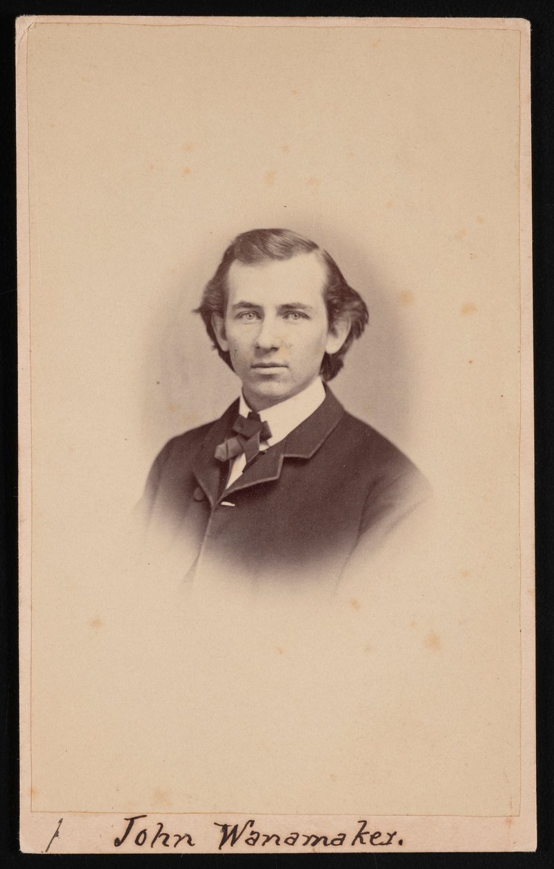 Portræt af John Wanamaker 1838-1922, mellem 1864 og 1866. af Charles H Spieler