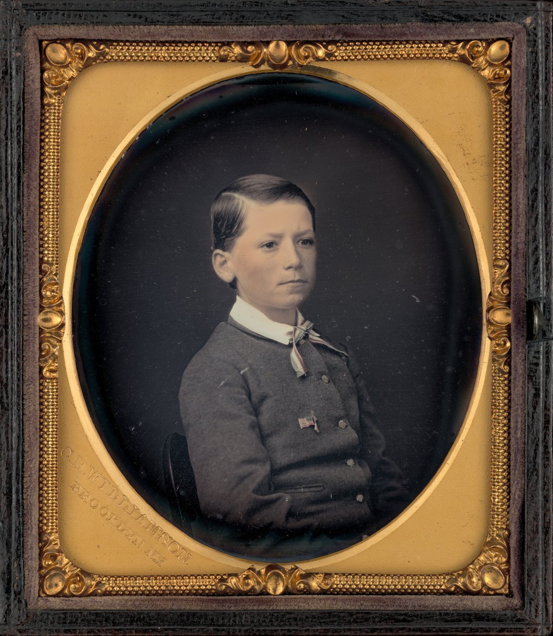Portræt af en dreng, ca. 1858 (foto) af Charles H. Williamson